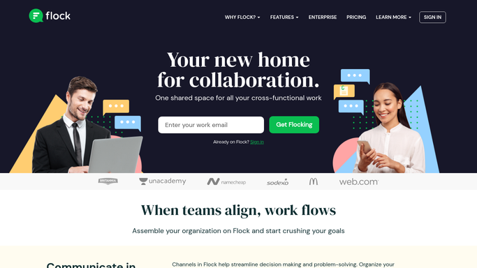 Team Messenger & Online Collaboration Platform – Flock