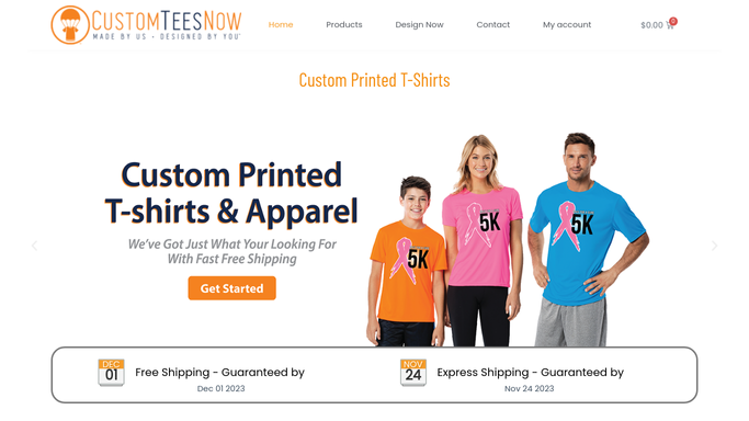 Custom Printed T-Shirts at Low Prices. Free Shipping.
