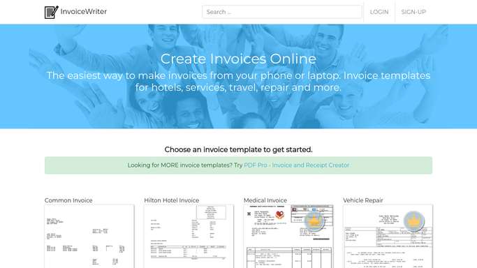 InvoiceWriter - Make-invoice-web