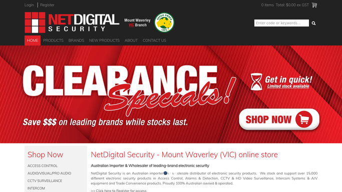 NetDigital Security  Mount Waverley, Victoria - Electronic Security  Distributor