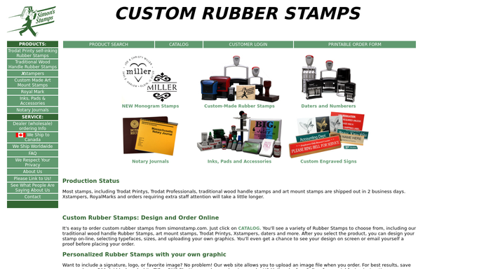 Custom Rubber Stamps  Design and Order Online