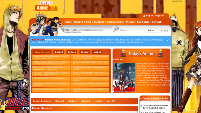 Watch cartoons online, Watch anime online, English dub anime